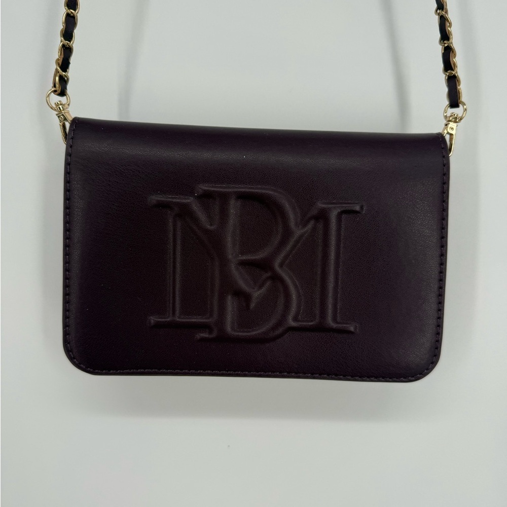 Badgley Mischka Dark Purple Crossbody Bag - Picture 2 of 4